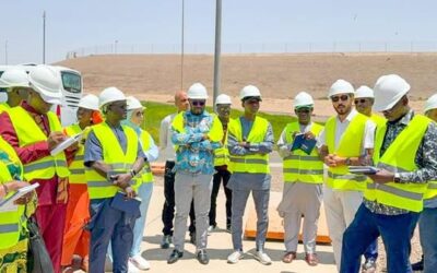 L’équipe du voyage d’études au Maroc a effectué une visite de terrain à la station de dessalement des eaux de mer, un site stratégique pour l’approvisionnement en eau potable dans un contexte de pression croissante sur les ressources hydriques.
