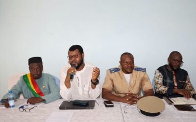 Réunion d’orientation : la mission fait le point avec les entreprises.